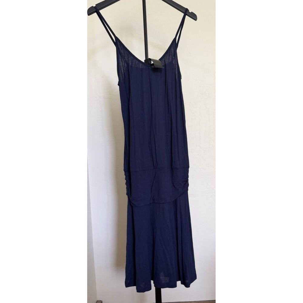 New Lascana For Venus Women’s Drop Waist Slip Dress Navy Blue Petite Small NWT